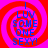 A static image with a red and pink spiral background and blue text reading "I LUV SOME ONE SEXY!" in a pixelated font.