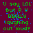 Green and blue pixelated text on a dark purple background reads "U say LOL but R U REALLY laughing out loud?" in multiple repeated