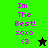 A pixelated image with green and black backgrounds displaying purple text "Im The Best! xoxo <3" and a star symbol that changes color between frames.