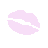 Animated contact sheet of 24 AIM buddy icons featuring a cartoon woman, pink lips, heart symbols, and text-based animations with changing letters.