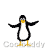 Animated penguin mascot in 12 sequential frames showing various poses and movements on a transparent background with repeated "Coolbuddy" watermark text.