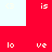 Red background with white pixelated text and symbols arranged in a pattern, featuring repeated 'is', 'lo', 've', and '<3' elements