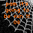 Orange text on a black and white webbed background reads 'pam it's going to be fun !!! 08' with one frame showing a gray rectangle replacing the right side.
