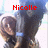 Two side-by-side pixelated images of a person with long brown hair wearing dark clothing and holding a blue object, labeled 'Nicolle' and 'Dylan' in red text above each.