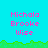 Pixelated text 'Michala Brooke Wise' in pink appears on a cyan background with green grass-like border, with one instance missing in the lower-right section.