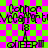Pixelated text and symbols on a green-pink checkered background with repeated 'Connor McCafferty' names.