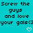 Pixelated cyan background with repeated black text and two white pixel hearts.