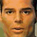 Six distinct facial expressions of a single person displayed in two , with visible mouth positions ranging from closed to wide open and varying eye states