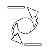 A pixelated animation of abstract shapes forming and dissolving against a gray background, with no visible text or recognizable subjects.