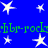 Blue background with white stars and green text repeating 'hbr-rock' in two horizontal bands.