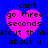 Blue background with four pink heart shapes containing pixelated text reading "i cant go three seconds without thinkin about u".