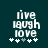 Two side-by-side pixelated text displays reading 'live laugh love' with five star symbols below, differing in the middle star's shade.