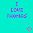 Pixelated cyan background with purple text 'I LOVE THOMAS' and two pink heart symbols.