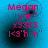 A blue background with pink text reading "Megan Lynn" followed by "x3333" and "1<3'him" in a pixelated style.