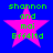 Four identical pixelated images of a pink star with green text on blue background, arranged in two and two