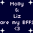Dark blue background with white pixelated text and star symbols arranged in a pattern