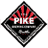 Pixelated diamond-shaped icon with red and black elements featuring the word "PIKE" in white text over a stylized design.