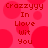 Red pixelated text reads 'Crazzyy In Love wit You' over a pink background with red circular shapes.