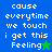 Pixelated text on colored backgrounds with star symbols replacing the 'g' in 'Feeling', displayed across four