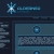 Pixelated blue star icon with white center next to horizontal bar, above interface elements on dark background.