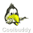 Animated penguin mascot icon with yellow beak and black-and-white body in various poses across 8 frames, displayed as a contact sheet with gray background transparency.