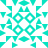 A static pixelated pattern with teal geometric shapes on a white background, featuring four circular rings arranged in a square and eight triangular elements radiating outward.