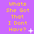 Animated contact sheet of a 3x3 grid showing nine frames of an AIM buddy icon with yellow text on purple background and varying white sparkles.