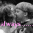 Black-and-white anime-style image of a couple kissing with pink text overlay reading 'always......love....... your true love' across four