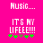 Pixelated text on bright pink background with green and brown symbols below, showing animation change in one symbol.