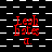 Red text 'Leah Hates U.' on a black-and-white checkered background with alternating horizontal white line patterns.