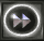 Four square display a circular icon with a white ring and central play button symbol, showing animation changes