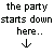 A pixelated character in a yellow shirt appears to be dancing or celebrating with arms raised, shown across on a gray background