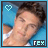 A contact sheet of 8 animated frames showing a man in various poses with a blue heart icon and 'rex' text on a light blue background.