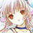 A pixelated anime-style character with light brown hair and large orange eyes on the left, next to a black background with white text reading "Anime IM" above smaller stylized text "cOw" on the right.
