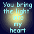Four identical circular display light blue text on a yellow gradient background with dark blue outer edges