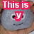A gray cartoon character with a single eye and smile appears in two side-by-side frames, each overlaid with red text blocks.
