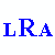 Blue pixelated lips icons with varying mouth shapes and white square accents on a white background, alongside blue 'LRA' text.