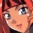 Pixelated anime-style character face with red hair and blue eyes on left, black background with white text "Anime IM" and stylized "CIM" logo on right.