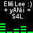 Static digital image with repeated text and green bar graphs on black background, showing identical content in two side-by-side sections.