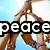A group of hands forming a peace sign against a light blue sky background, with partial text overlay.