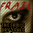 repeated eye close-ups with red and black text overlays, showing subtle pixel changes across frames