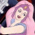 A 50x50 pixel animated buddy icon featuring a cartoon character with pink hair and blue clothing on the left, next to green text reading "Original Icons .com" on a dark background.