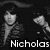 Black-and-white animated icon shows two people in repeated poses with text overlays reading "Nicholas and Joseph" and "Jonas <3 <3".