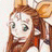 A pixelated anime-style character with long red hair and large green eyes appears on the left side of a contact sheet, while the right side displays stylized text "Anime IM" above smaller text "COM" against a black background.