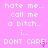 Pixelated text repeats on a pink background with intermittent pink sparkles appearing and disappearing in the 'DONT CARE!' line.