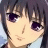 A 48x48 pixel buddy icon featuring a close-up of an anime-style character with dark hair and purple eyes on the left, paired with text reading "Anime IM" and "COM" on a black background to the right.