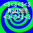 Four identical display a green and blue spiral background with white text reading "<8<8<8<8" above and below "Madz!!!!!"