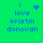 A green background displays blue pixelated text reading "i love kristin donovan" with a heart symbol that changes to a starburst pattern in different frames.