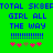 Green background with blue pixelated text reading TOTAL SK8EFTOTAL SK8EF GIRL ALL THE WAY and multiple exclamation marks, plus pink and brown symbols below.