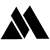 Black triangular shapes with white outlines arranged in a layered, overlapping pattern on a white background.